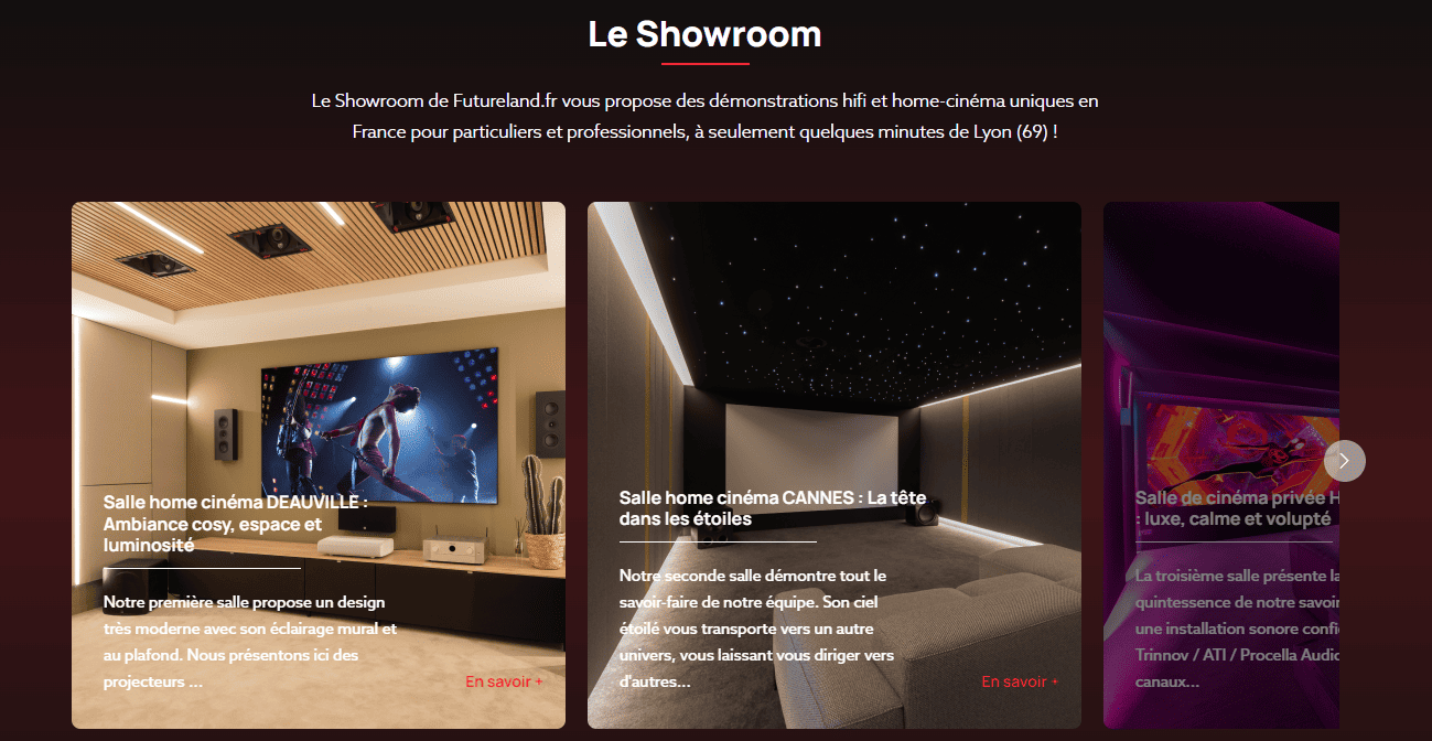 Futureland.fr · LE spécialiste du home cinema fait peau neuve !